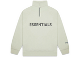Fear Of God Essentials Half Zip Pullover Sweater - Sage (FW20)